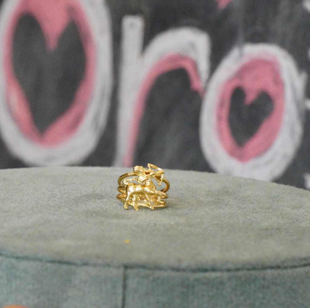 Vintage 14k Sagittarius Ring