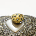 Vintage 18k Sapphire Dome Ring