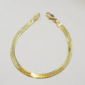 Vintage 14k Herringbone Bracelet, Women’s Gold Bracelet