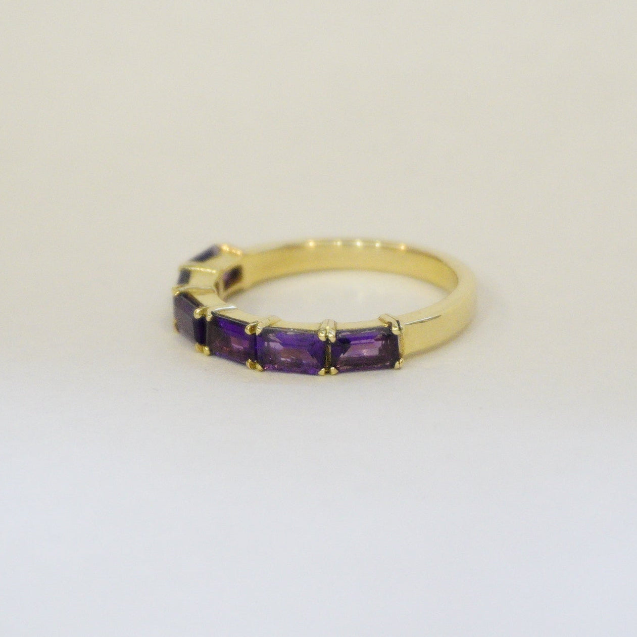 14k Emerald cut Ring