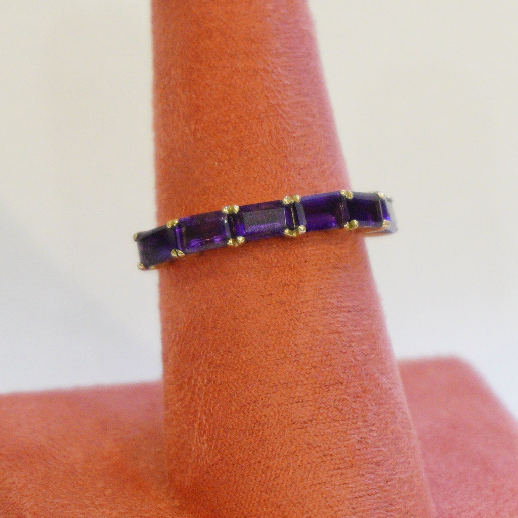 14k Emerald cut Ring