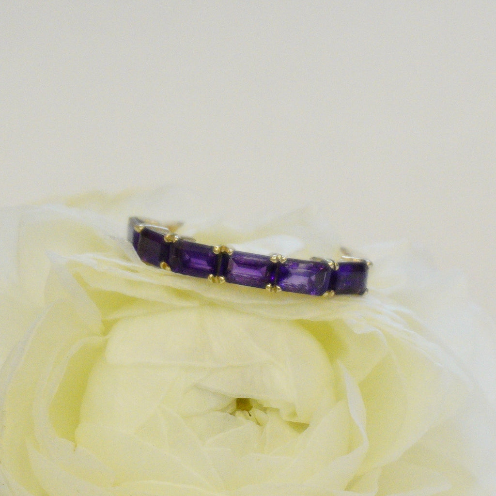 14k Emerald cut Ring