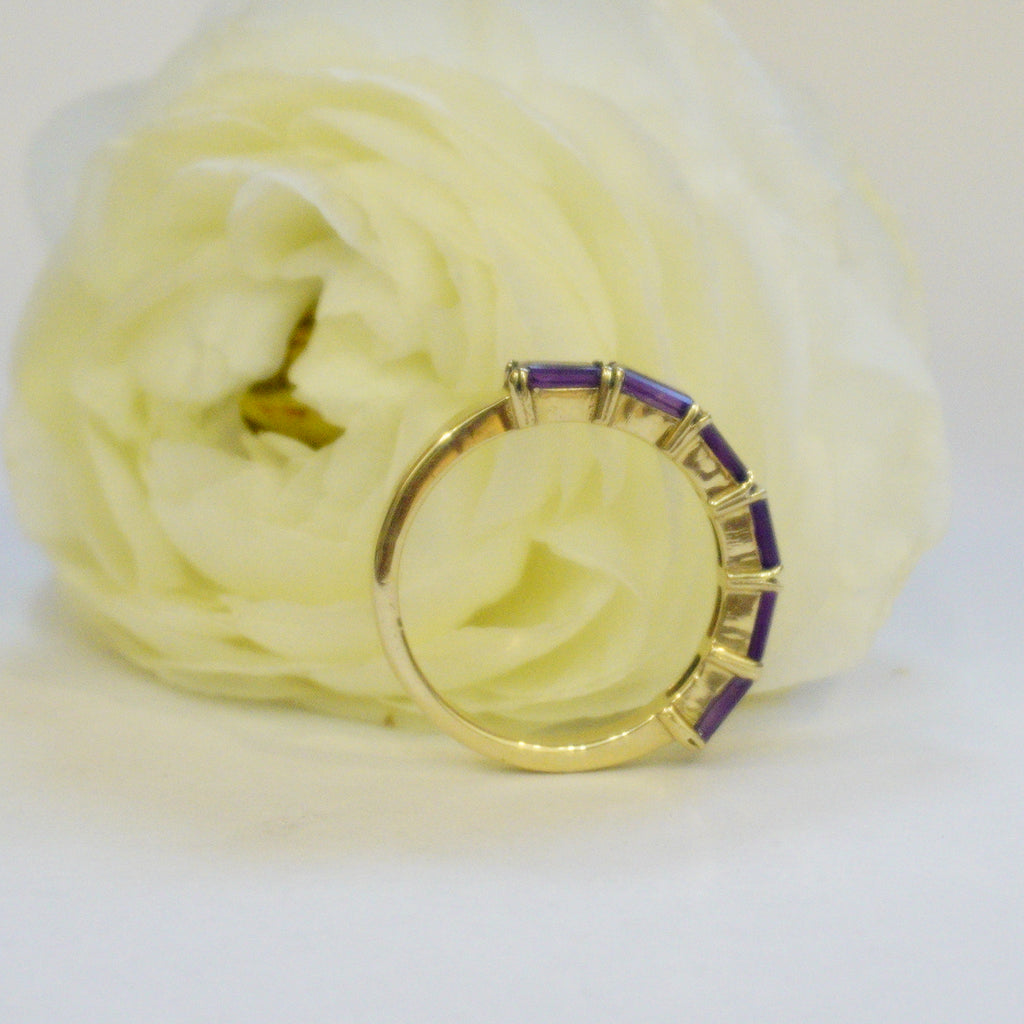 14k Emerald cut Ring