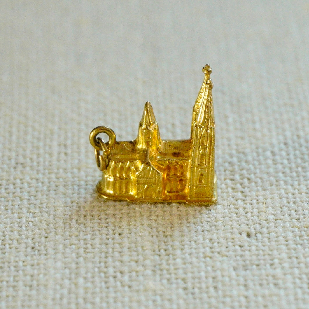 Vintage 10k German Cologne Cathedral Pendant