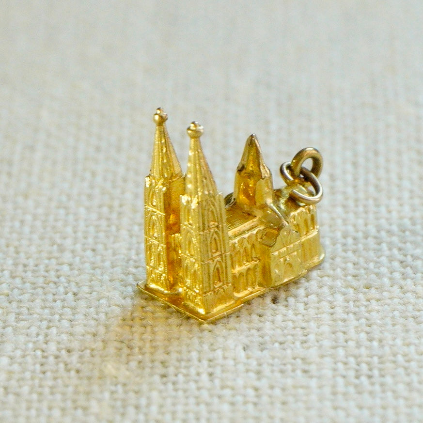 Vintage 10k German Cologne Cathedral Pendant