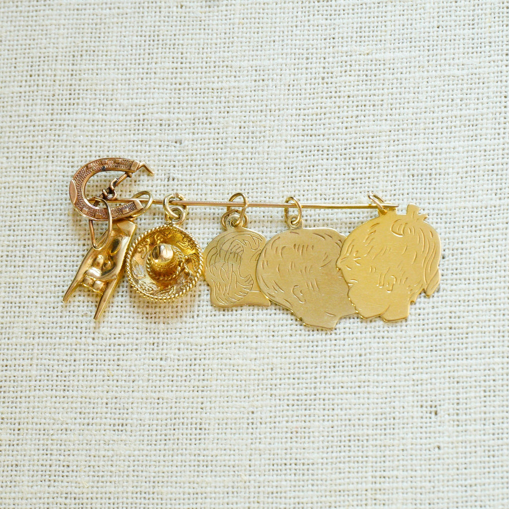 Vintage 14k Baby Girl Charm