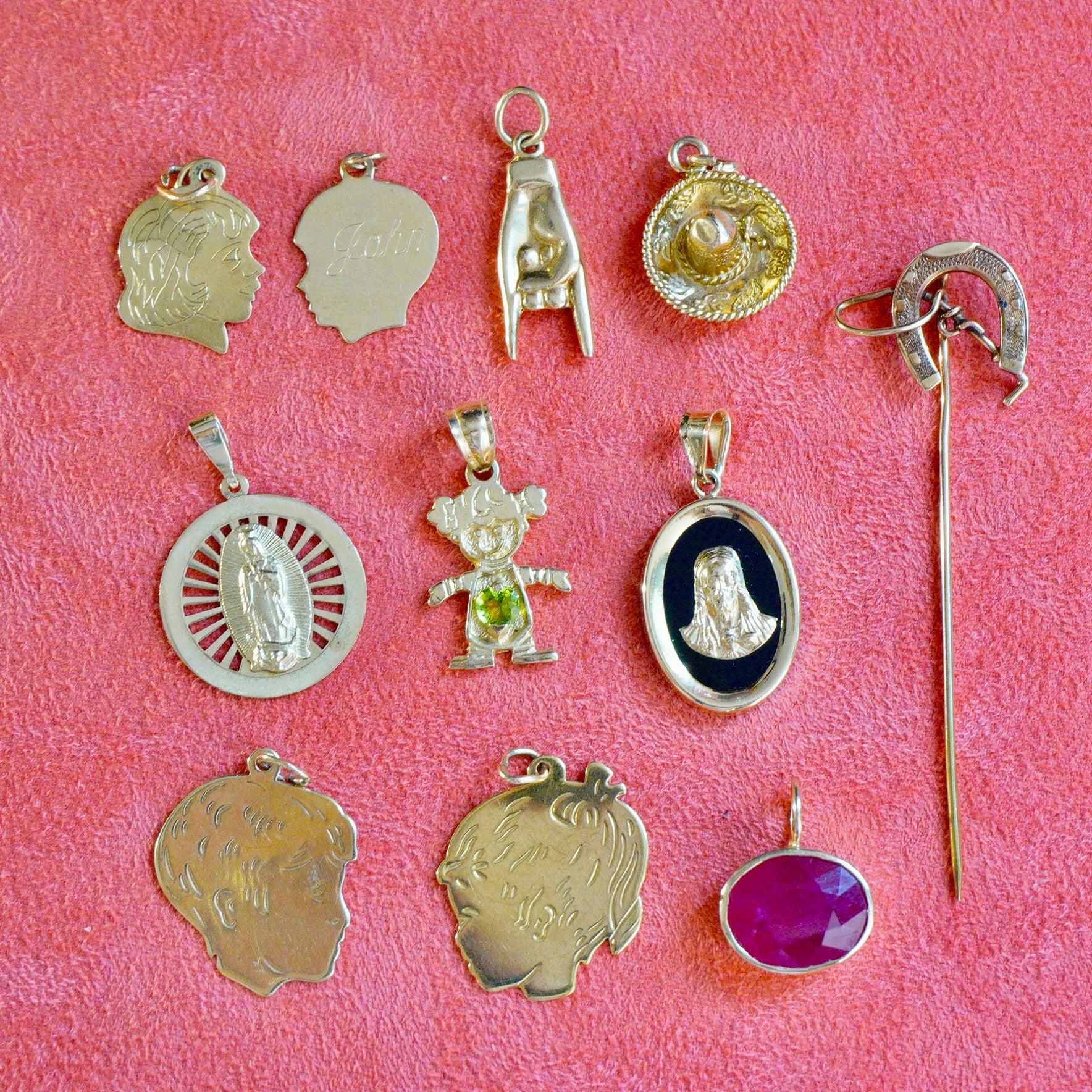 Vintage 14k Baby Girl Small Charm