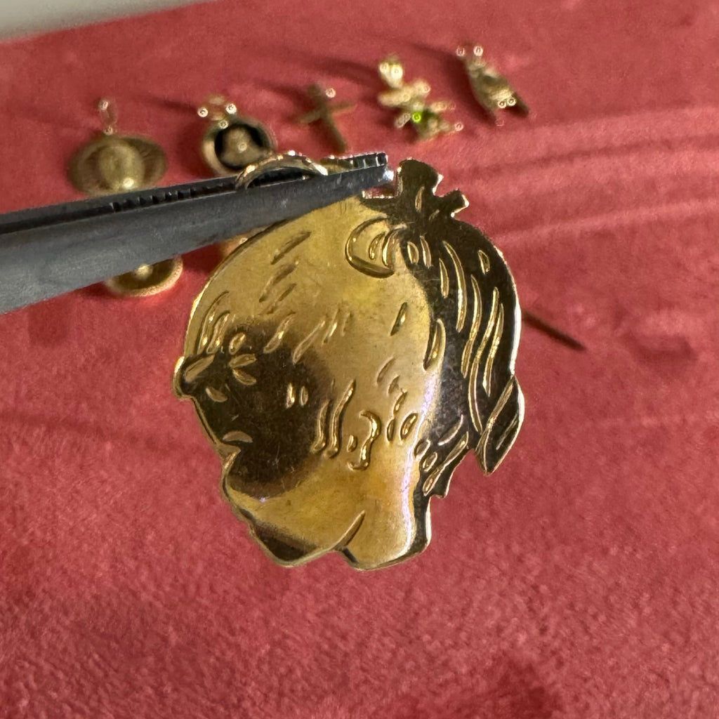 Vintage 14k Baby Girl Charm
