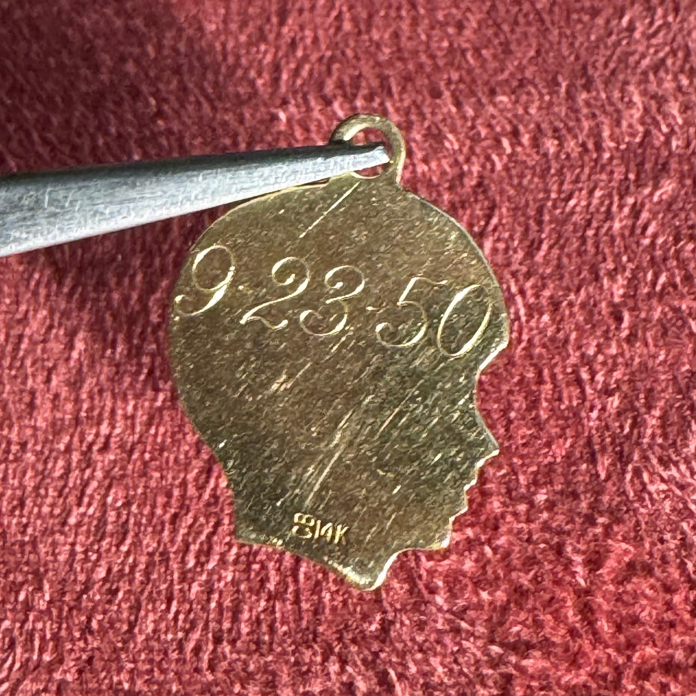 Vintage 14k Baby Boy Small Charm